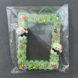 Decorated Acrylic Photocard Holder 3D Display Frame Handmade Decoden Xmas Frame